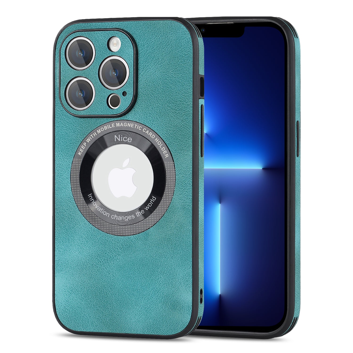 For iPhone 13 Pro Max Magnetic Case Shockproof PU Leather+PC+TPU Logo View Phone Cover For iPhone 13 Pro Max Magnetic Case Shockproof PU Leather+PC+TPU Logo View Phone Cover